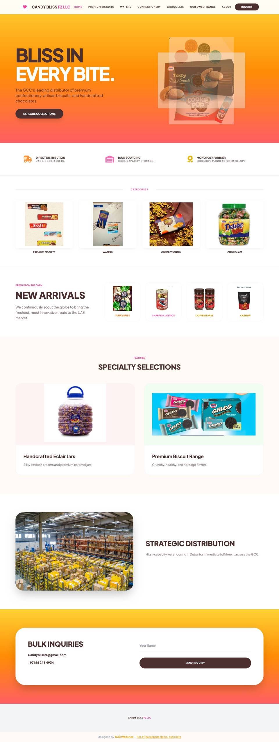 Candy Bliss website by YoGi