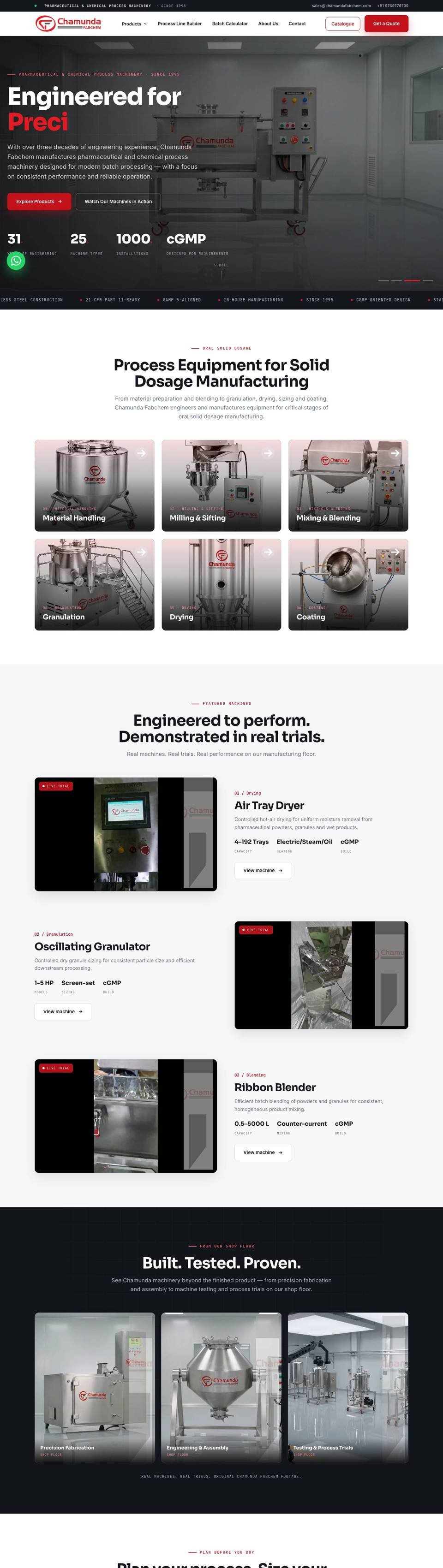 Chamunda Fabchem website by YoGi