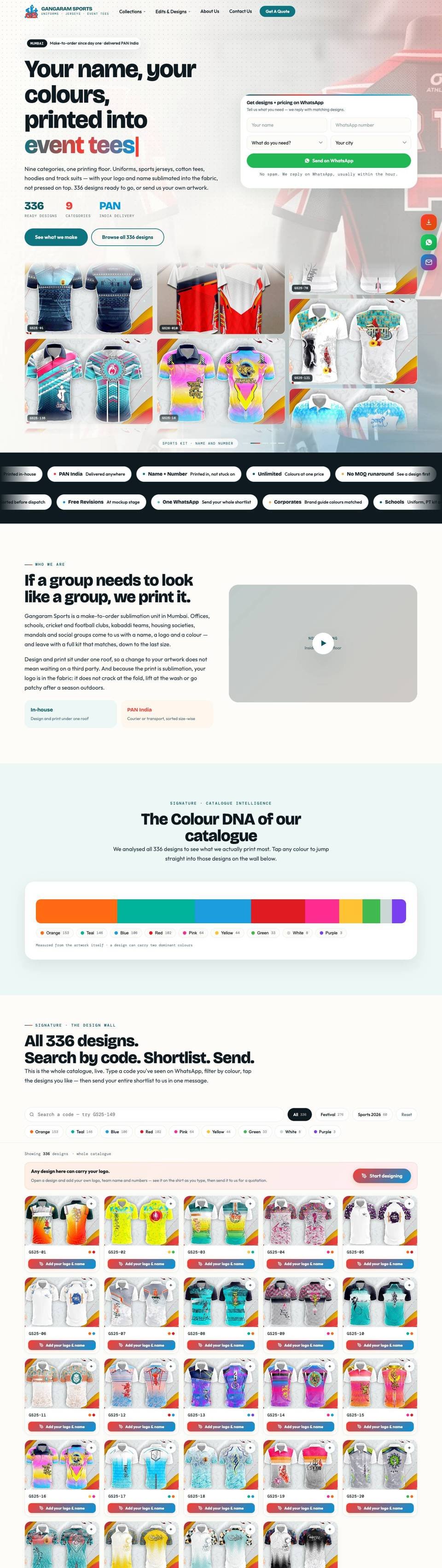 Gangaram Sports website by YoGi