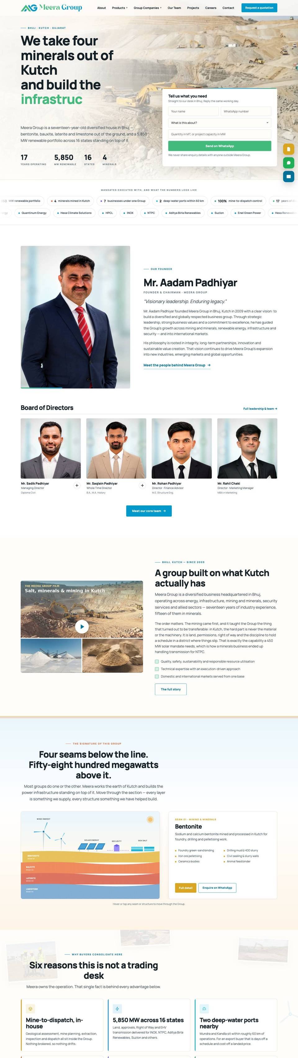 Meera Group website by YoGi
